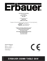 Preview for 29 page of Erbauer ERB2504SE User Manual