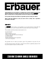 Предварительный просмотр 3 страницы Erbauer ERB371GRD Original Instructions Manual