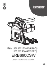 Preview for 1 page of Erbauer ERB690CSW Original Instructions Manual