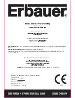 Preview for 29 page of Erbauer ERB704SSW Safety And Operating Manual