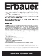 Preview for 3 page of Erbauer ERB800RL Manual