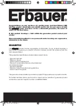 Предварительный просмотр 2 страницы Erbauer ERI067RSP Instruction Manual