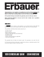 Preview for 3 page of Erbauer ERI490CSW Original Instructions Manual