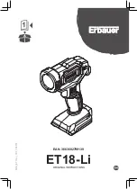 Предварительный просмотр 1 страницы Erbauer ET18-Li Original Instructions Manual