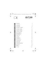 Preview for 1 page of Erbe 20186-007 Manual