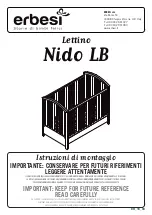 Предварительный просмотр 1 страницы erbesi Nido LB Assembly Instructions Manual