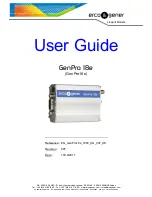 Erco & Gener GenPro 18e User Manual preview