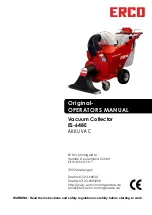 Preview for 1 page of Erco AKKUVAC ES-648E Original Operator'S Manual