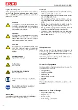 Preview for 4 page of Erco ES-640PIA Original Operator'S Manual