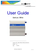 Ercogener GenLoc 354e User Manual preview