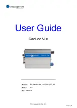 Ercogener GenLoc 41e User Manual preview