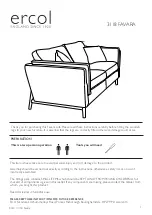 Ercol 3118 FAVARA Instruction Manual preview