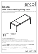 Предварительный просмотр 1 страницы Ercol Bosco 1398 Instruction Manual