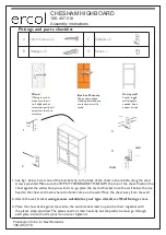 Preview for 4 page of Ercol CHESHAM HIGHBOARD Assembly Instructions