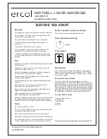 Предварительный просмотр 3 страницы Ercol HARTWELL 2 DOOR WARDROBE Assembly Instructions Manual