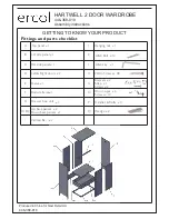 Предварительный просмотр 4 страницы Ercol HARTWELL 2 DOOR WARDROBE Assembly Instructions Manual