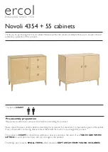 Preview for 1 page of Ercol Novoli 4354 Manual