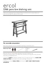 Предварительный просмотр 1 страницы Ercol pero 2366 Assembly Instructions