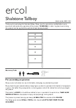 Preview for 1 page of Ercol Shalstone Tallboy 80311504 Instructions