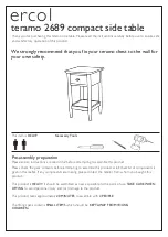 Preview for 1 page of Ercol teramo 2689 Quick Start Manual