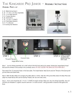 Предварительный просмотр 1 страницы Ergo Desktop THE KANGAROO PRO JUNIOR Assembly Instructions