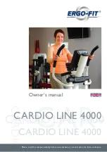 Preview for 1 page of ERGO-FIT Cardio Line 4000 Owner'S Manual