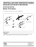 Preview for 1 page of Ergo In Demand KTG Series Installation Instructions Manual