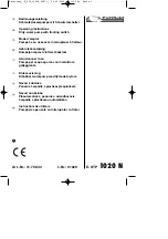 Предварительный просмотр 1 страницы Ergo tools Pattfield E-STP 1020 N Operating Instructions Manual