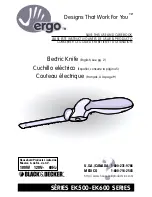 Предварительный просмотр 1 страницы Ergo EK500 Series Use And Care Book Manual