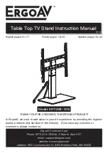 Предварительный просмотр 1 страницы ErgoAV ERTSM2-01B Instruction Manual