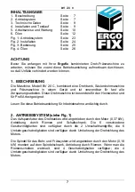 Предварительный просмотр 9 страницы Ergofix BV 20 C Operating Instructions Manual