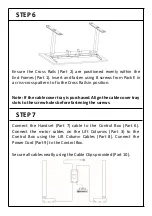 Предварительный просмотр 7 страницы Ergofix ELECTRIC HEIGHT ADJUSTABLE TABLE Assembly And Operation Instructions Manual