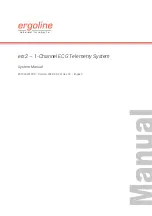 Предварительный просмотр 1 страницы ergoline ers2 System Manual