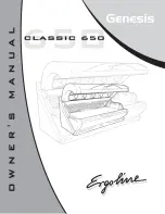 Предварительный просмотр 1 страницы ergoline Genesis Classic 650 Owner'S Manual