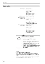 Предварительный просмотр 4 страницы ergoline Prestige 1150 Intelligent Performance Operating Instructions Manual