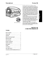 ergoline Prestige 1600 Planning Manual preview