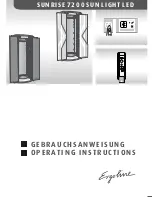 ergoline SUNRISE 7200 Operating Instructions Manual preview