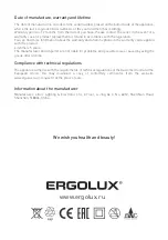 Preview for 9 page of Ergolux 90463 Instruction Manual