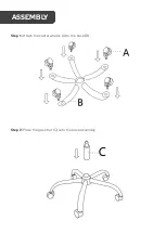 Предварительный просмотр 4 страницы Ergolux ATTICUS CHROME METAL CHAIR ELOFFCHRMEB User Manual