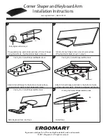 ERGOMART Corner Shaper and Keyboard Arm Installation Instructions preview