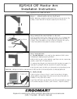 ERGOMART EQP3418 Installation Instructions preview