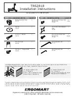 Предварительный просмотр 4 страницы ERGOMART TRS2818 Installation Instructions