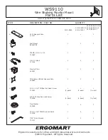 Preview for 3 page of ERGOMART WS9110 Installation Instructions