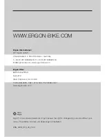 Preview for 104 page of Ergon CF3 Installation And User Instructions Manual