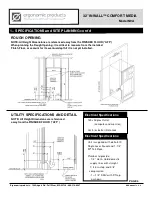 Preview for 4 page of Ergonomic products 32 INWALL COMFORT MEDIA Specification / Installation And Manual