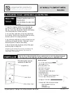 Preview for 5 page of Ergonomic products 32 INWALL COMFORT MEDIA Specification / Installation And Manual