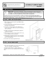 Preview for 6 page of Ergonomic products 32 INWALL COMFORT MEDIA Specification / Installation And Manual