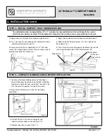 Preview for 8 page of Ergonomic products 32 INWALL COMFORT MEDIA Specification / Installation And Manual