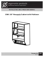 Ergonomic products C1A1 Installation And Operation Manual предпросмотр