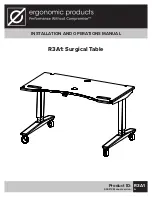 Предварительный просмотр 1 страницы Ergonomic products R3A1 Installation And Operation Manual